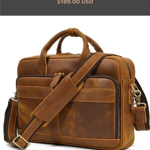 Brown Leather Men's Bag